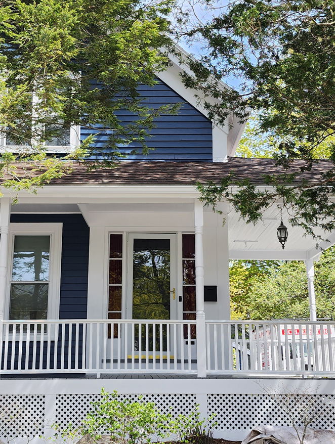 Before house repainting