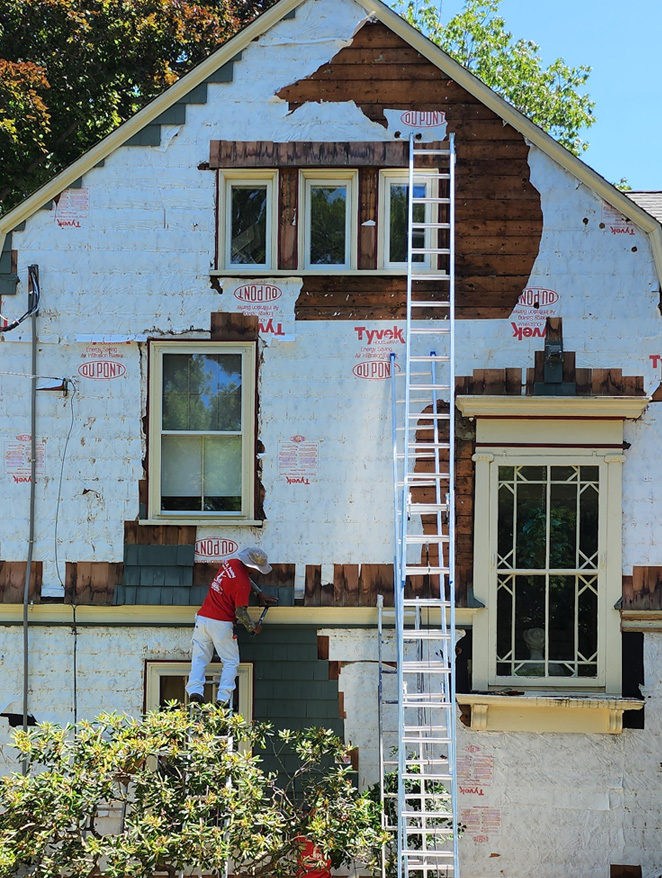 After house repainting