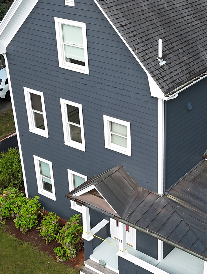 Before house repainting